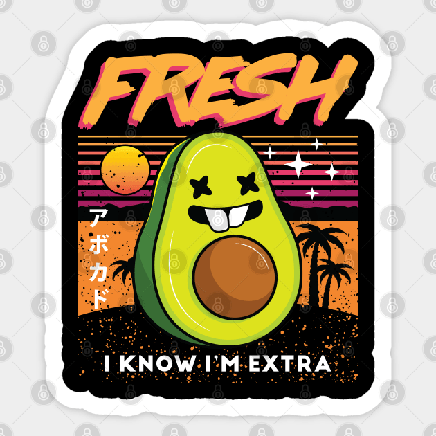 Summer Avocado Sticker by spacedowl